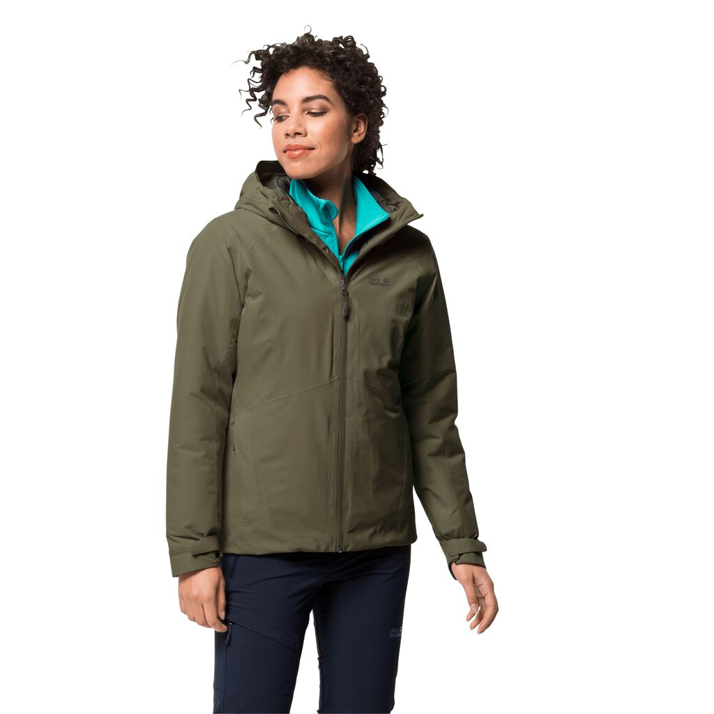 Jack Wolfskin ARGON STORM αδιάβροχο μπουφάν γυναικεια γκρι | GR0520888